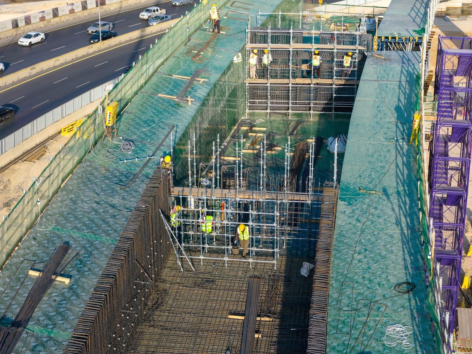 Development of Al-Thumamah and Othman Bin Affan Intersection in Riyadh