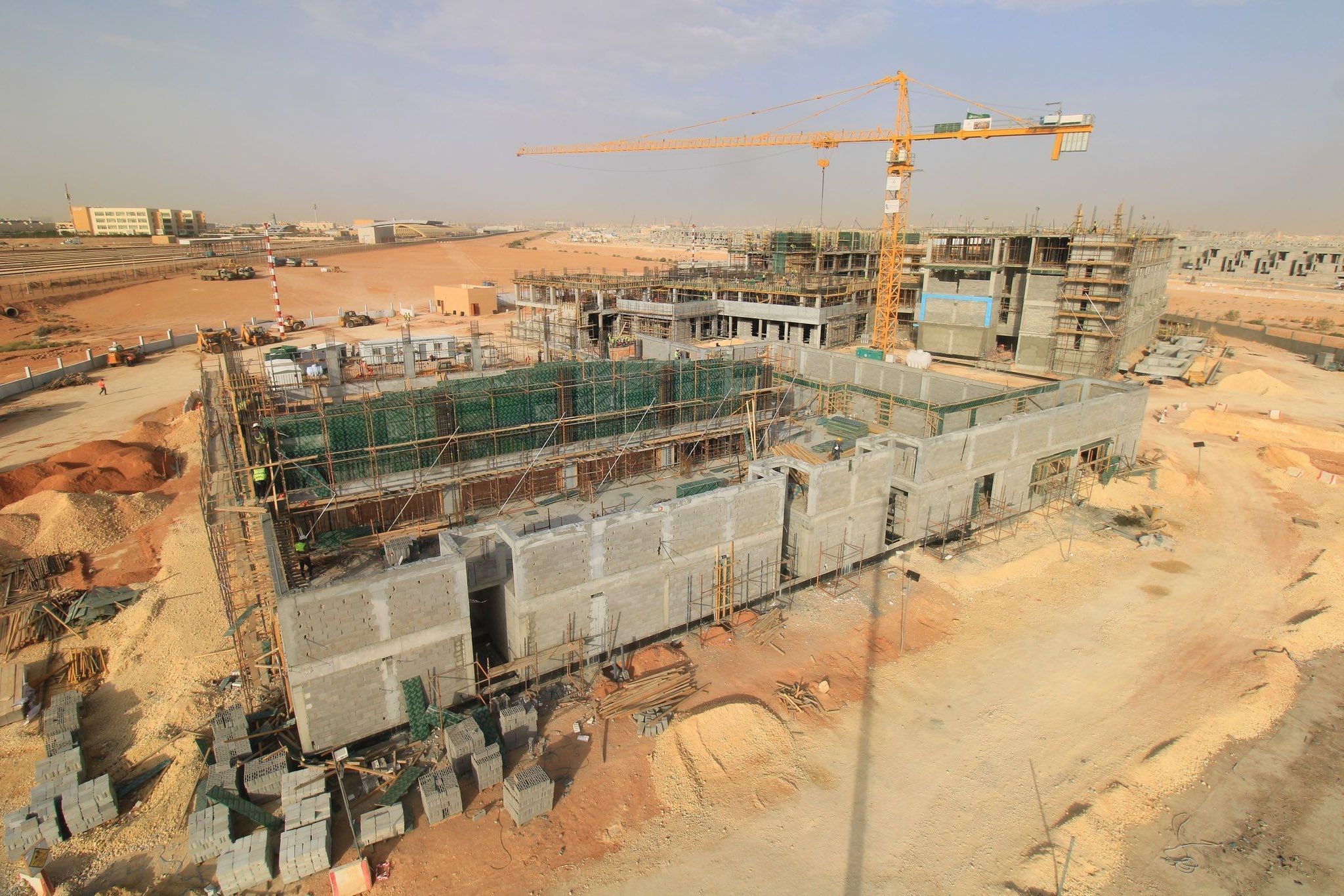 Construction Progress Advances at Kings College School in Sedra Community, Riyadh - 2